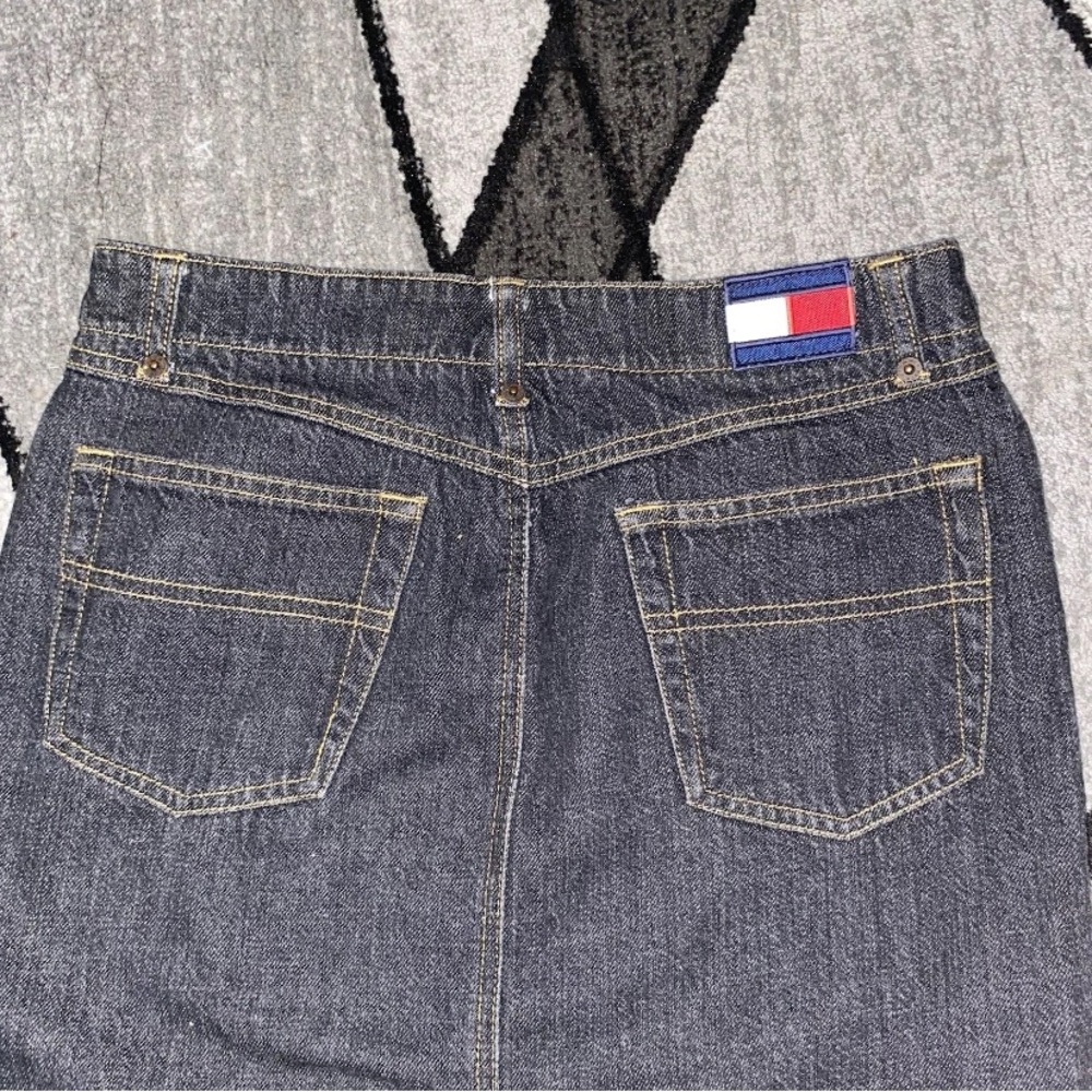 Tommy Hilfiger Women's Maxi Denim Skirt in Dark Blue size 5 - Picture 6 of 8